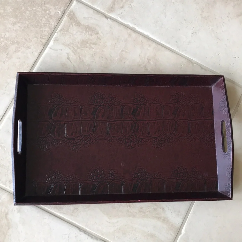 Serving/decorative tray with handles - Picture 6 of 16